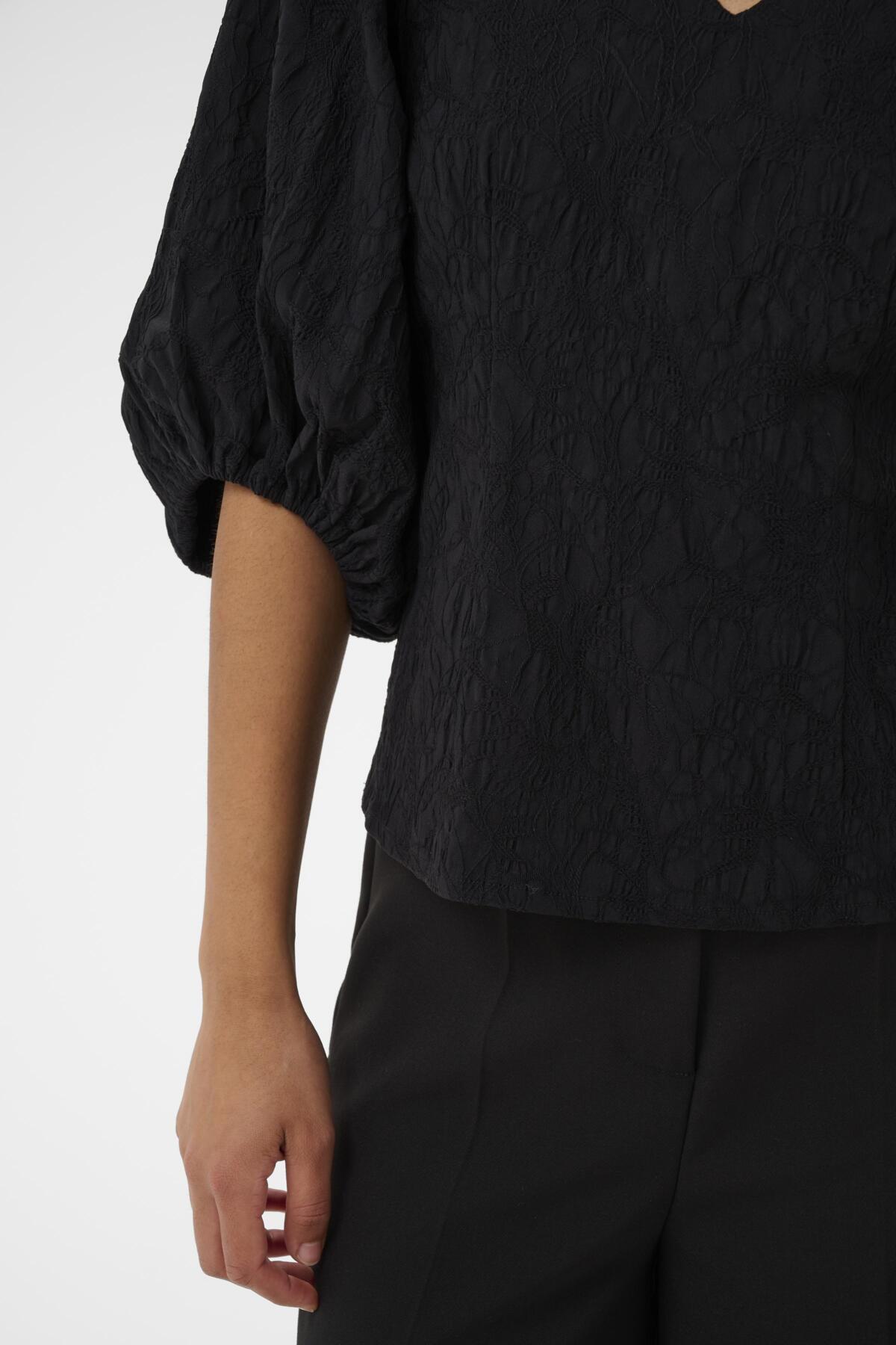 SLMaybel Blouse 3/4 Black - 194008 - 30408805
