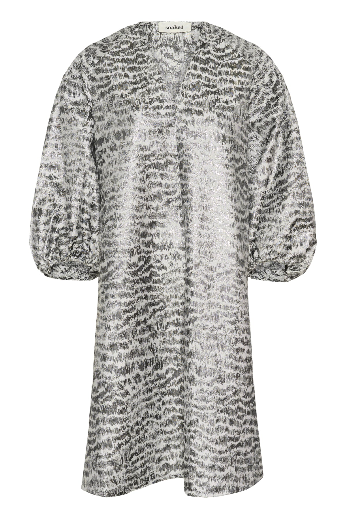 SLPricilla Klänning Silvery Animal Jacquard - 3043 - 30408808
