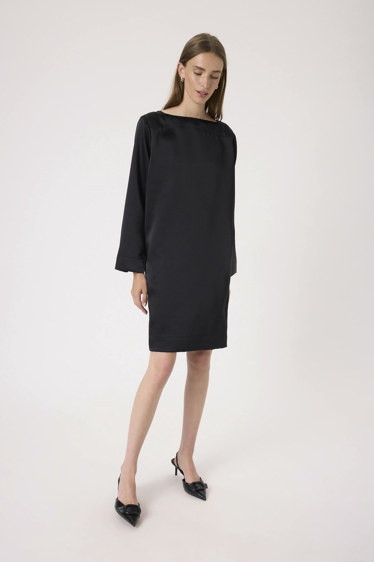 SLLiva Boatneck Dress Black - 194008 - 30408845