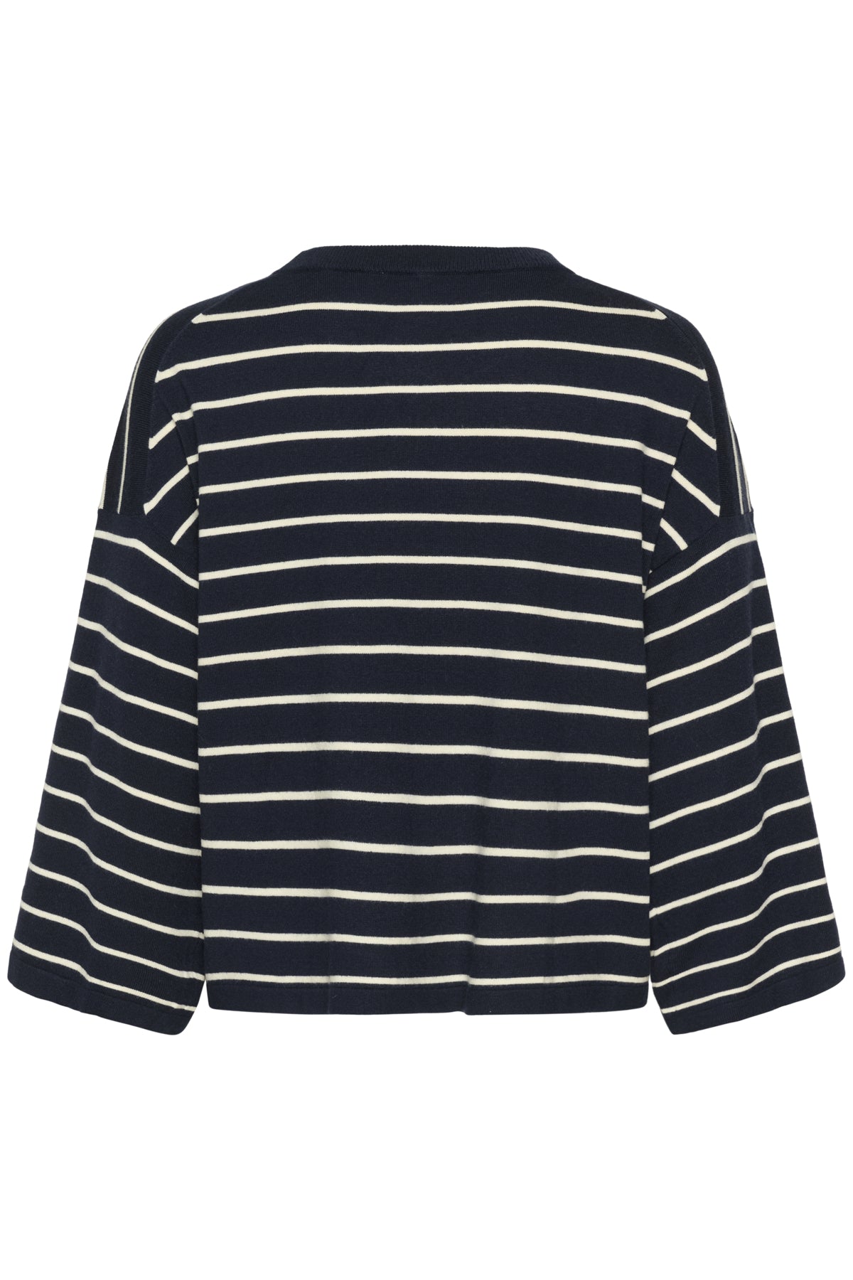 SLSpina Boxy Pullover Cropped Salute med vita ränder - 30 - 30408863