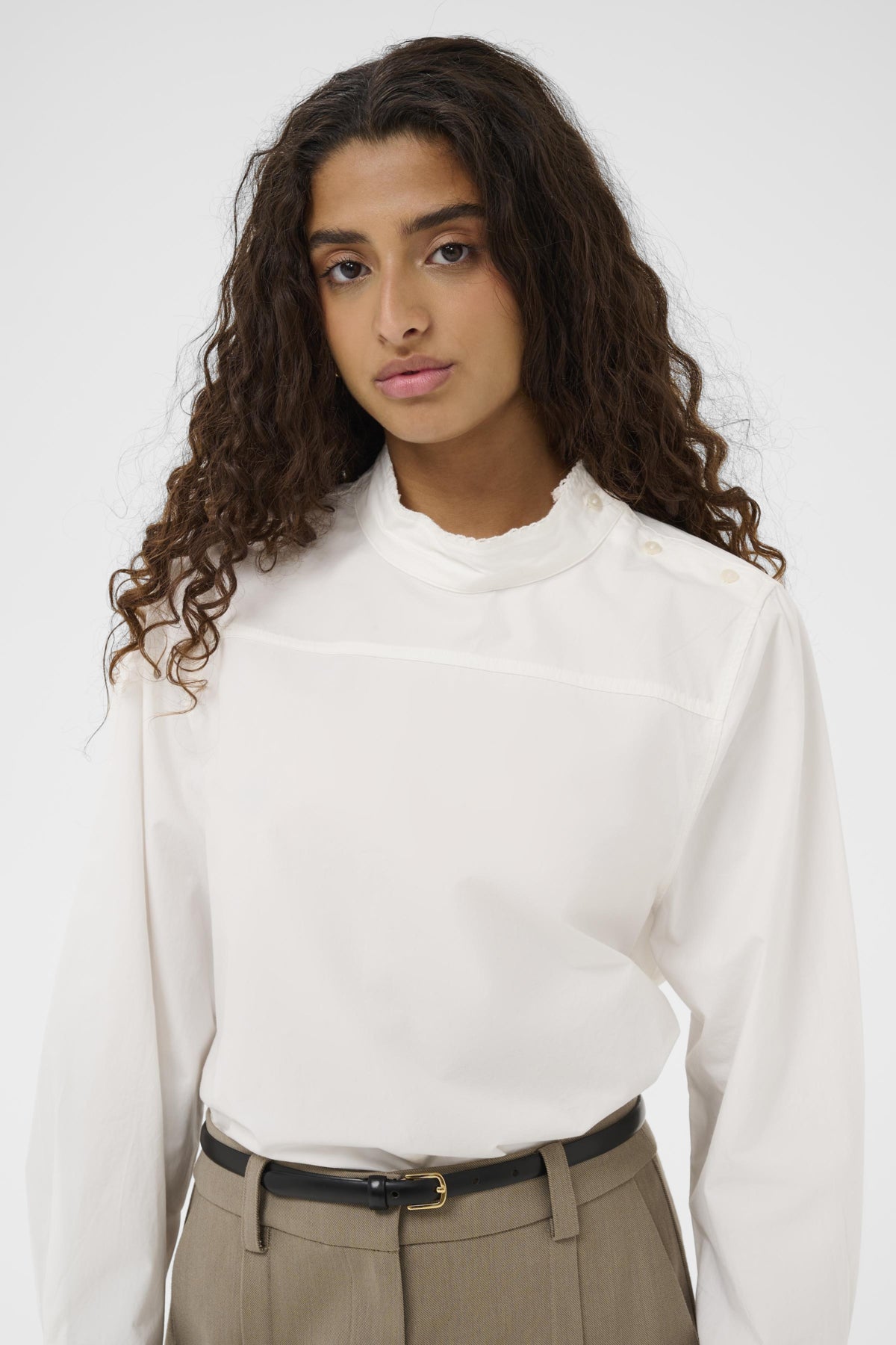 SLEmanda Blouse LS Bright White - 110601 - 30408893