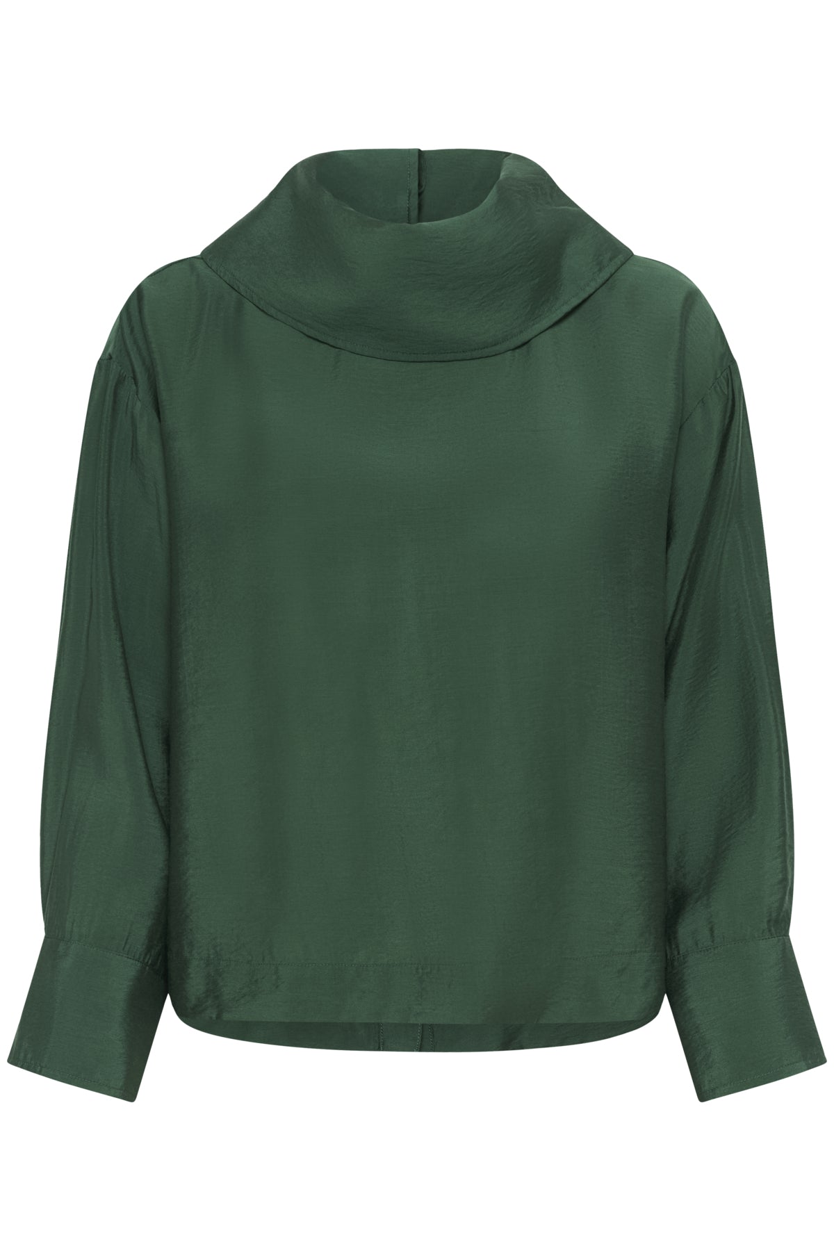 SLEneya Funnel Blouse LS Trekking Green - 195411 - 30408897