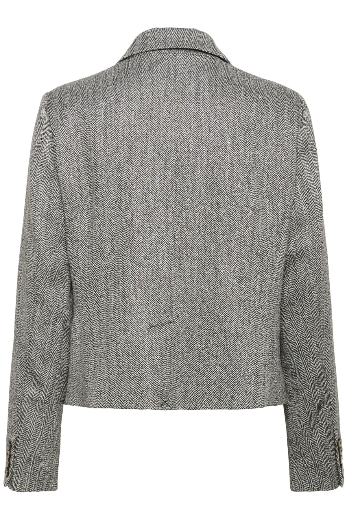 SLNanine Blazer Grå fiskbensmönstrad - 304513 - 30408933