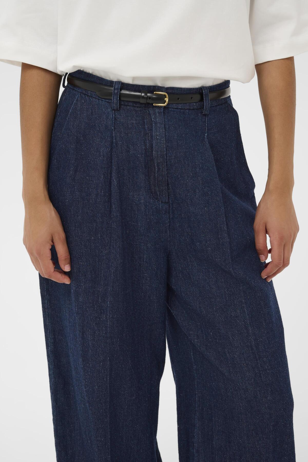 SLChaman Malo Pants Mörkblå Denim - 301728 - 30408939