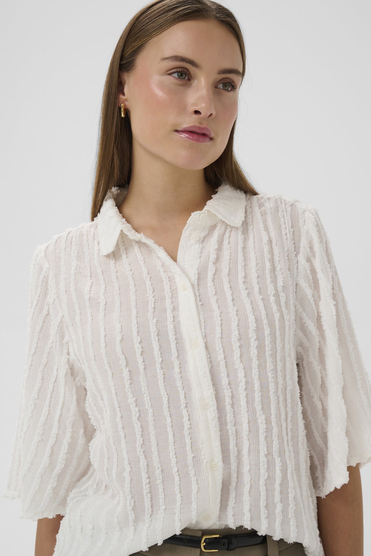 SLVecenna Hela Shirt SS Whisper White - 110701 - 30408953