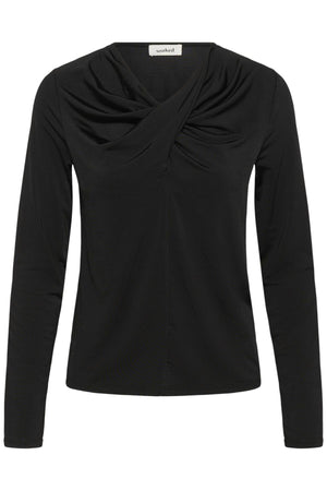 SLClara Twisted Tee LS Black - 30408966