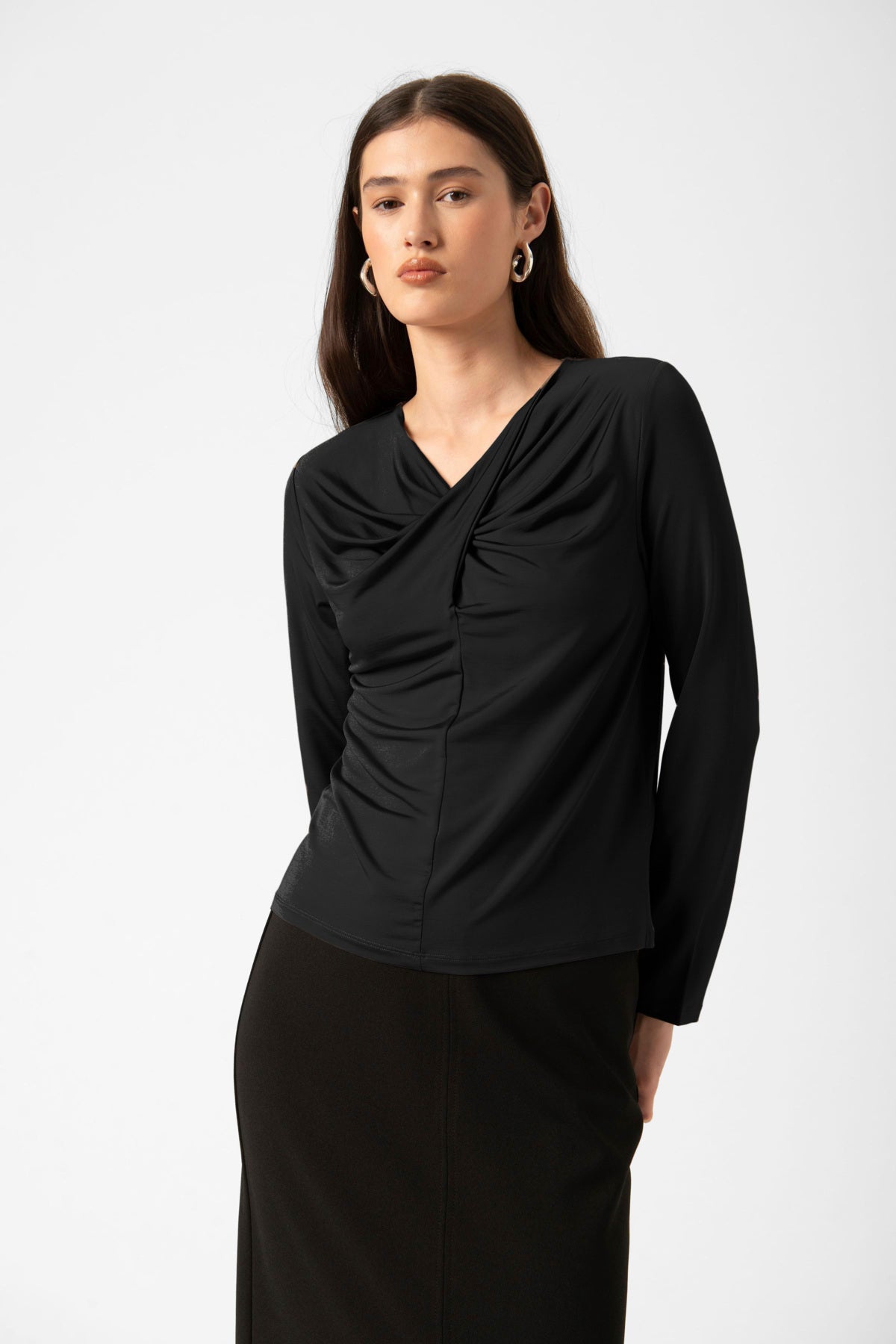 SLClara Twisted Tee LS Black - 30408966