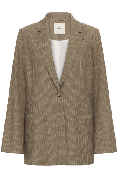 SLGinevra Blazer Cappuccino Nålrandig - 304684 - 30408972 Thumbnail