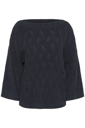 SLRava Nanna Pullover 3/4 India Ink - 194019 - 30409009