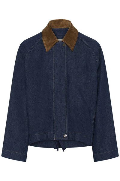 SLJannine Jacket Mörkblå Denim - 301728 - 30409017 Thumbnail