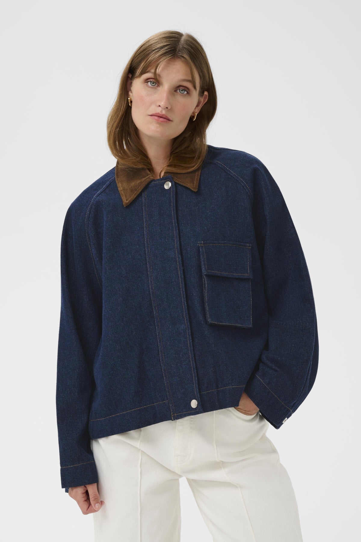 SLJannine Jacket Mörkblå Denim - 301728 - 30409017