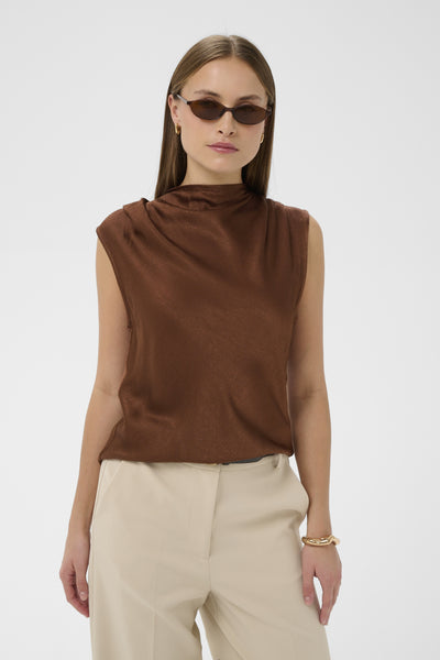 SLMirabella Topp Cappuccino - 191220 - 30409056 Thumbnail