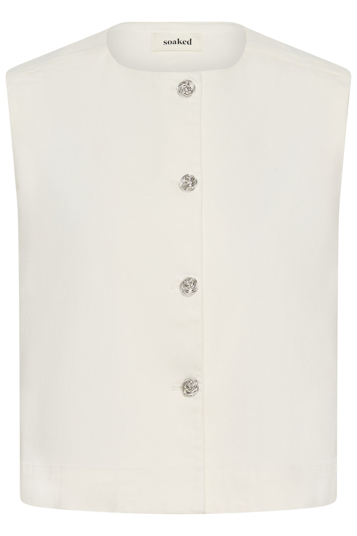 SLRina Waistcoat Whitecap Gray - 120304 - 30409058