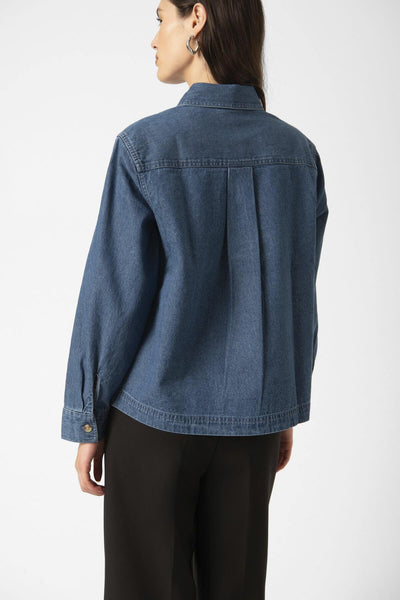SLDielle Denimskjorta Medium Blue Denim - 30409071 Thumbnail