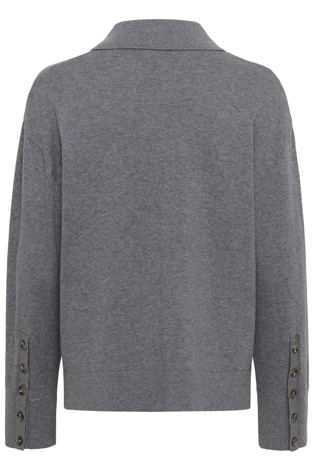 SLSanja Polo Pullover Gråmelerad - 30409077