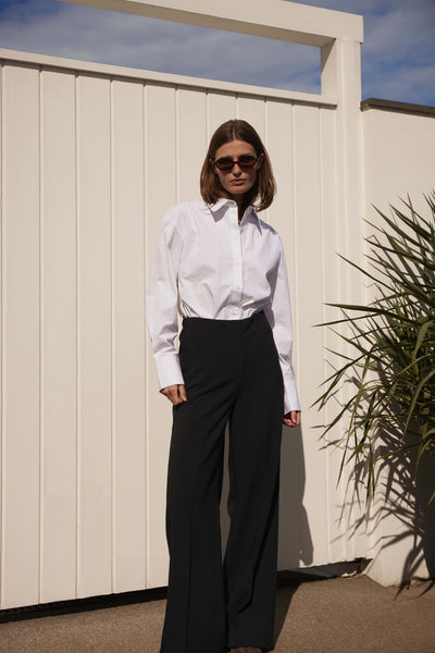 SLNoelle Poplin Shirt LS Bright White - 110601 - 30409104 Thumbnail
