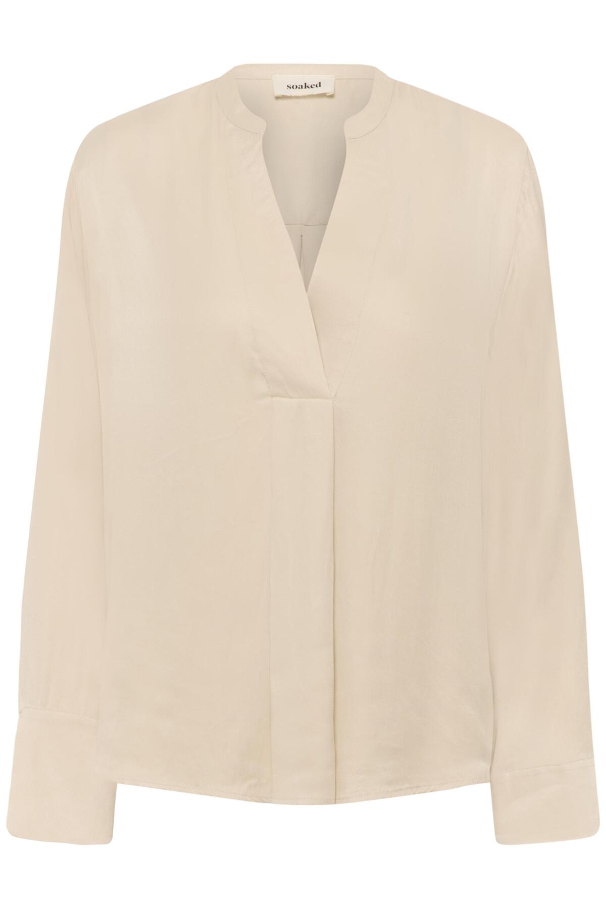 SLNadeya Albia Blouse LS Oatmeal - 130401 - 30409121
