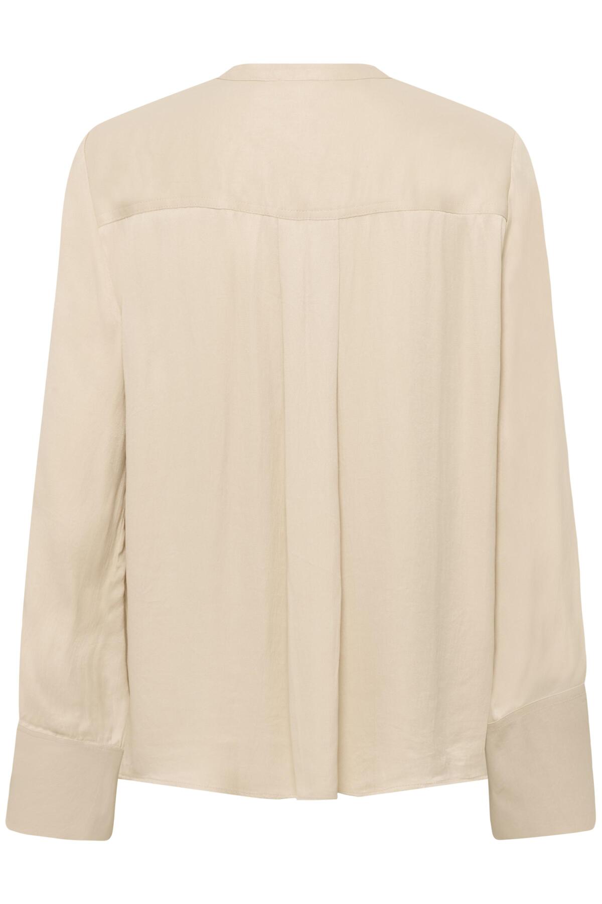 SLNadeya Albia Blouse LS Oatmeal - 130401 - 30409121