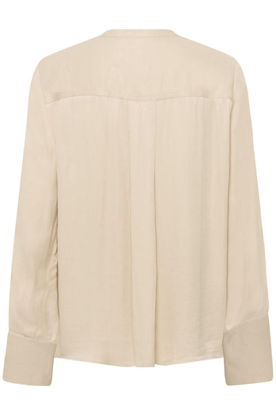 SLNadeya Albia Blouse LS Oatmeal - 130401 - 30409121 Thumbnail