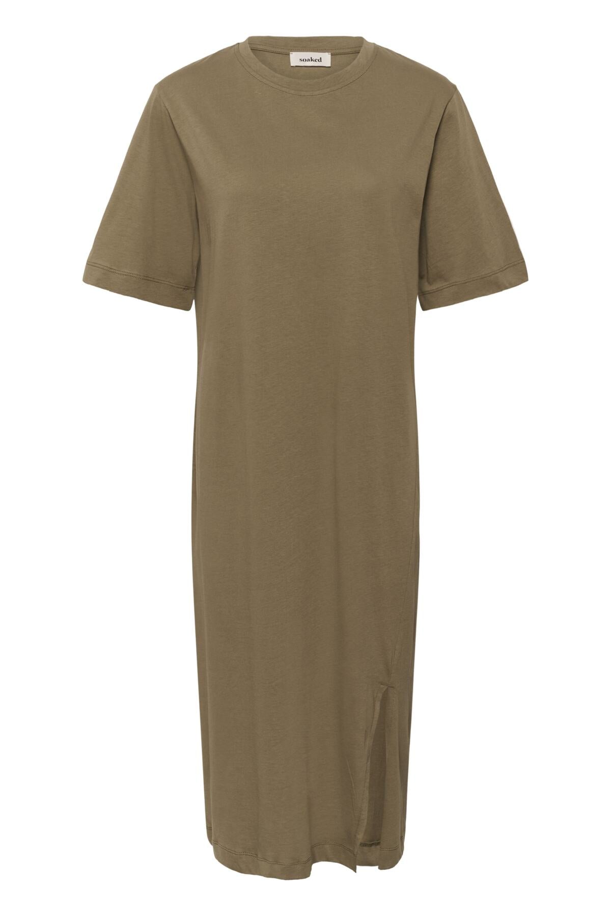SLAeve Slit Dress Dusky Green - 170517 - 30409171