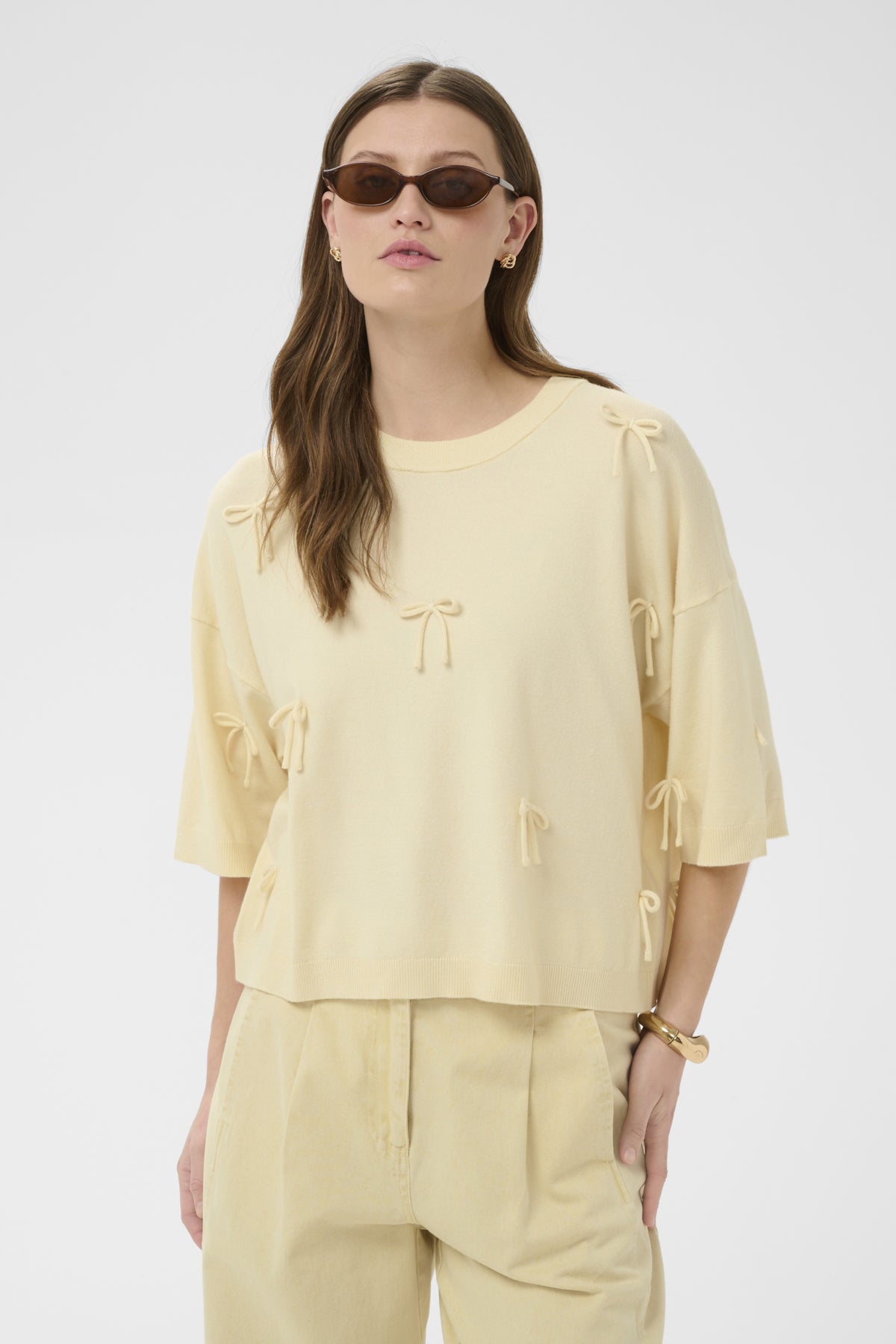 SLSpina Boxy Bow Pullover Turtledove - 125202 - 30409226