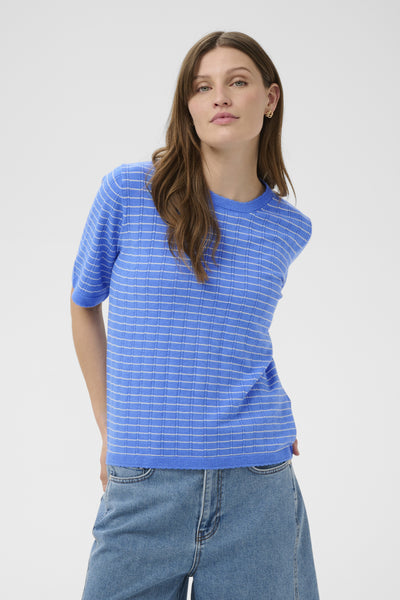 SLSpina Pullover SS Regatta w Turtledove Stripe - - 30409267 Thumbnail