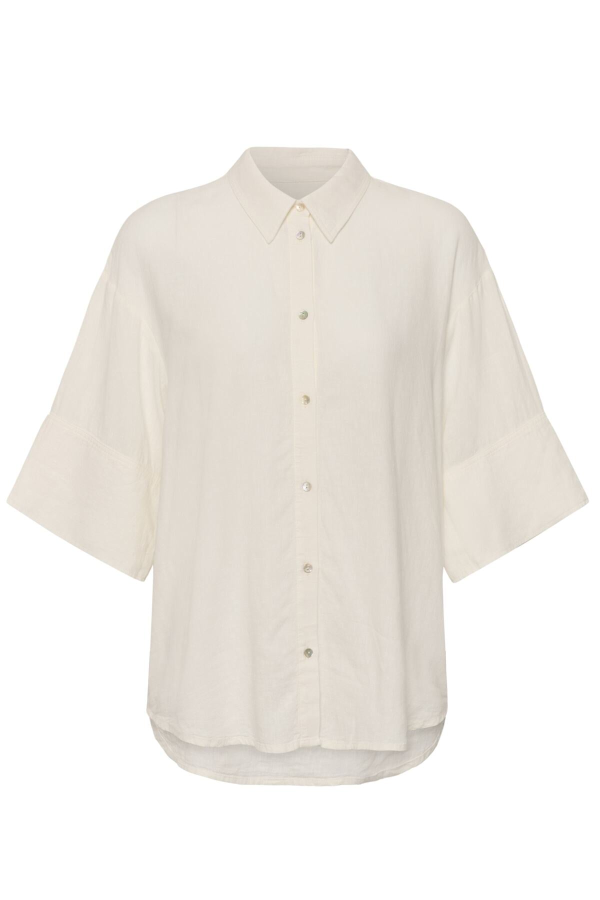 SLAria Skjorta SS Broken White - 111001 - 30409286
