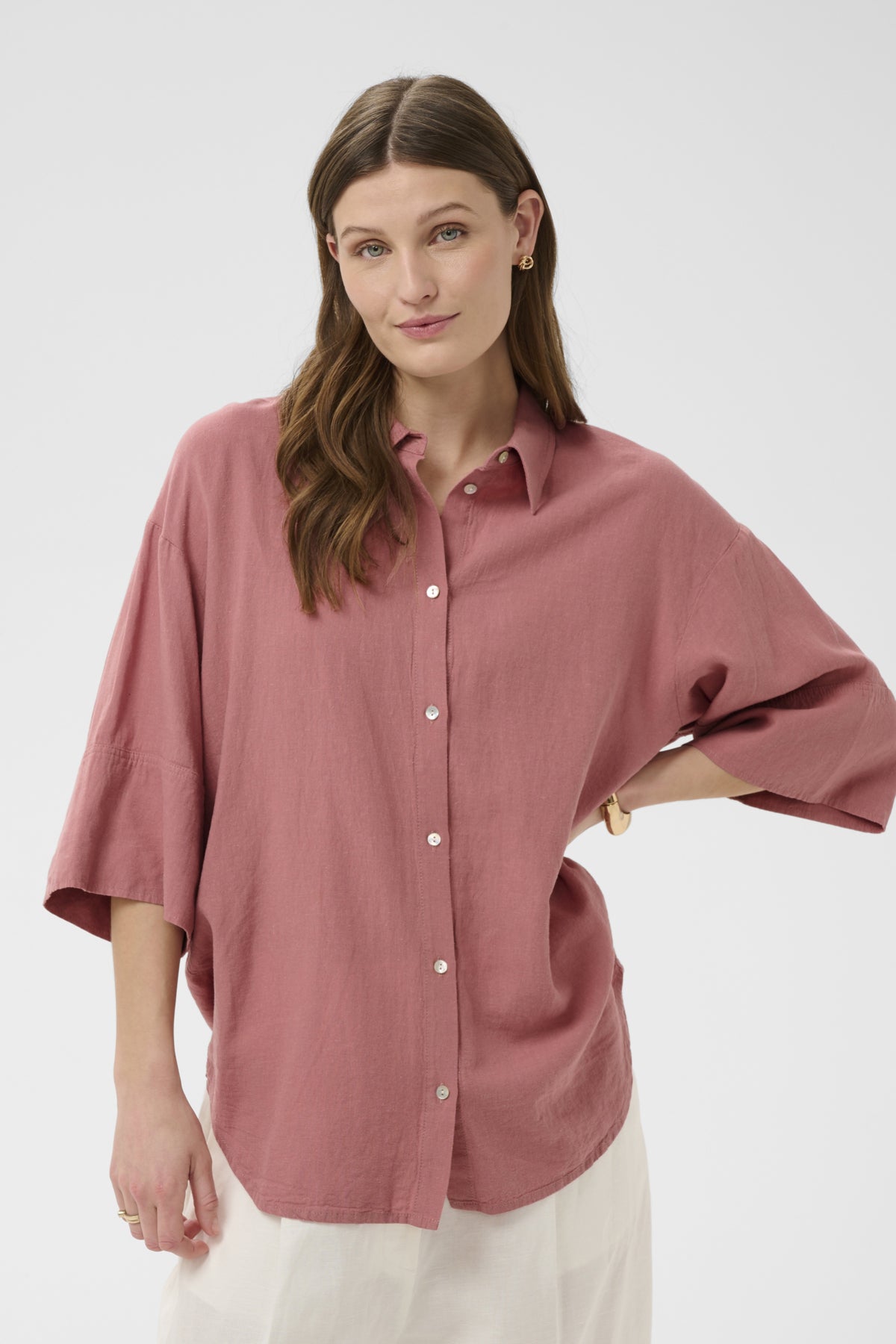 SLAria Skjorta SS Ash Rose - 171514 - 30409286