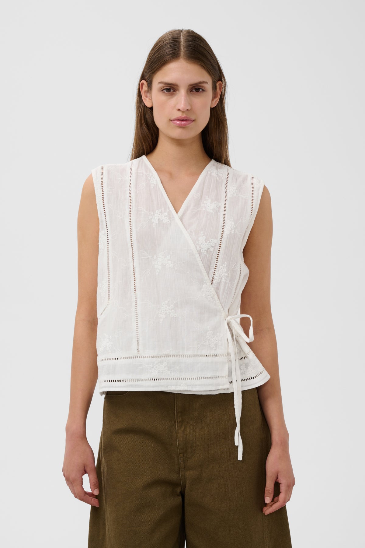 SLEmbla Omlotttopp Broken White - 111001 - 30409289