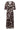 SLClero Midi Printed Dress SS Brown Flower Print - 305074 - 30409386