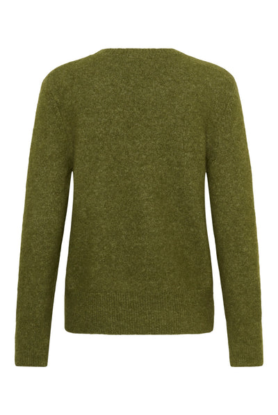 SLAnina Molina Crew-Neck Pullover Loden Green Melange - 1804221 - 30409434 Thumbnail