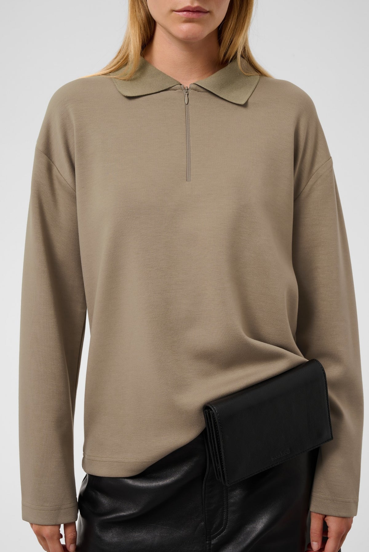 SLMarigold Polo Sweatshirt Walnut - 181112 - 30409473