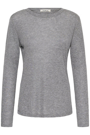 SLInana Crew-Neck Gråmelerad - 303161 - 30409483