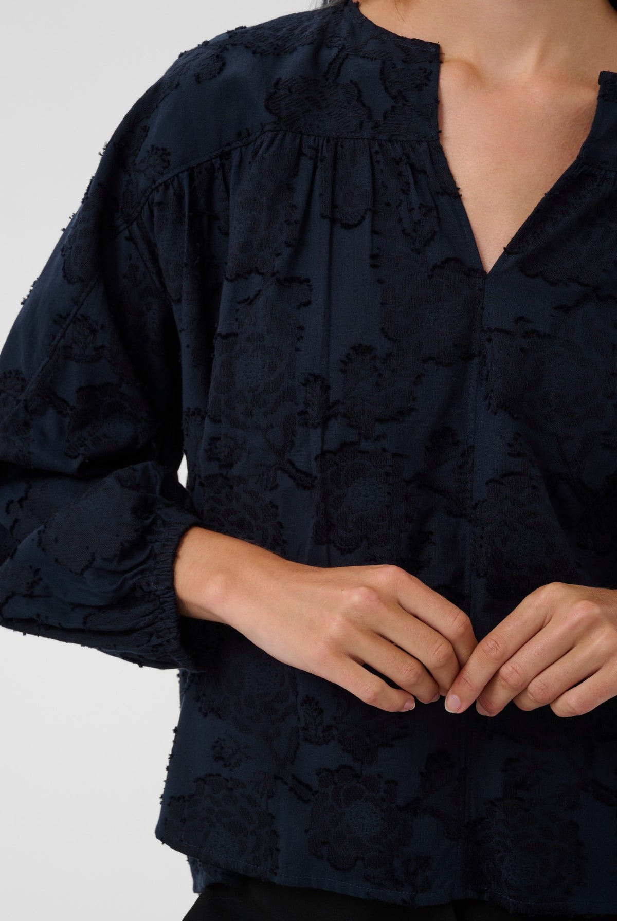 SLAronia Blouse Gathered Night Sky - 193924 - 30409560