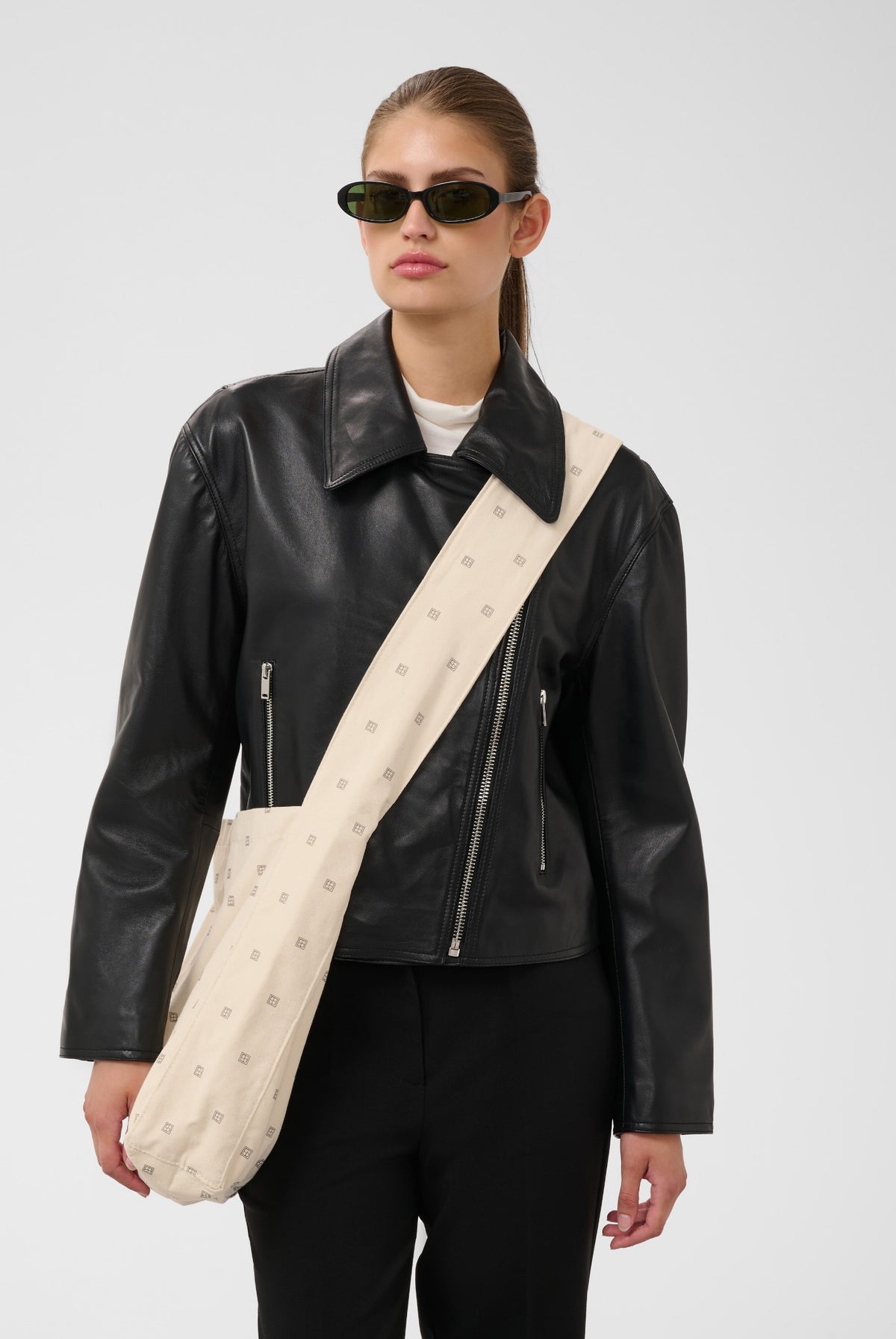 SLCross Body Logo Bag Mini Monogram Oatmeal Print - - 30409596