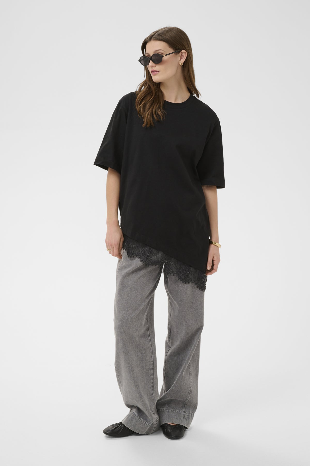 SLJina Lace Tee Black - 194008 - 30409760