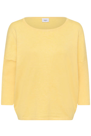 A2561, MilaSZ R-Neck Pullover Lemon Drop Melange - 1207361 - 30500003