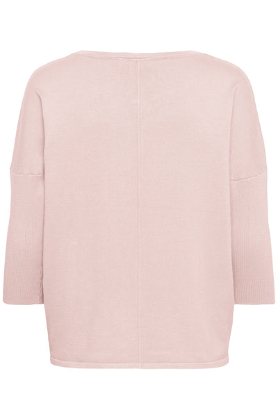 A2561, MilaSZ R-Neck Pullover Chalk Pink - 131904 - 30500003 Thumbnail