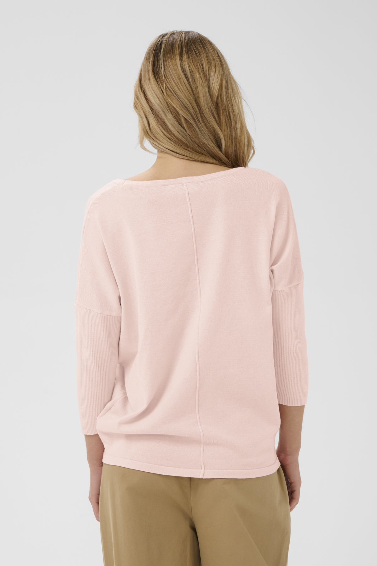 A2561, MilaSZ R-Neck Pullover Chalk Pink - 131904 - 30500003