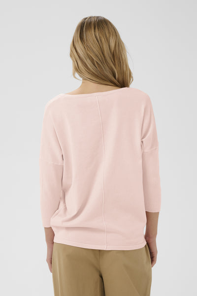 A2561, MilaSZ R-Neck Pullover Chalk Pink - 131904 - 30500003 Thumbnail