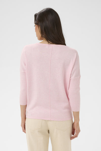 A2561, MilaSZ R-Neck Pullover Ballerina Melange - 1328071 - 30500003 Thumbnail
