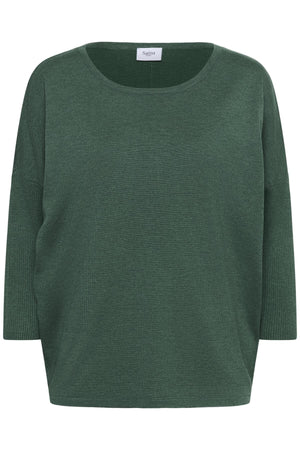 A2561, MilaSZ R-Neck Pullover June Bug Melange - 30500003