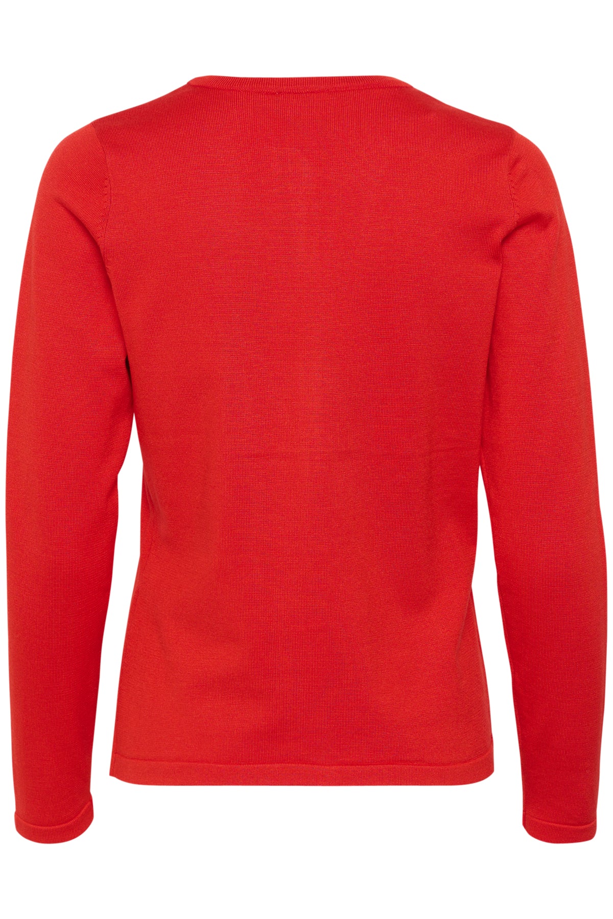 A8661, MilaSZ R-Neck Cardigan Flame Scarlet