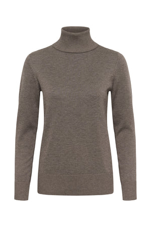 J2046, MilaSZ Rollneck Pullover Mink Melange - 1914301 - 30500018