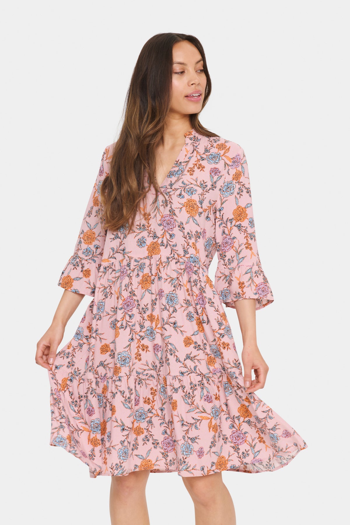 EdaSZ Klänning Pink Nectar Romantic Flowers - 30510220