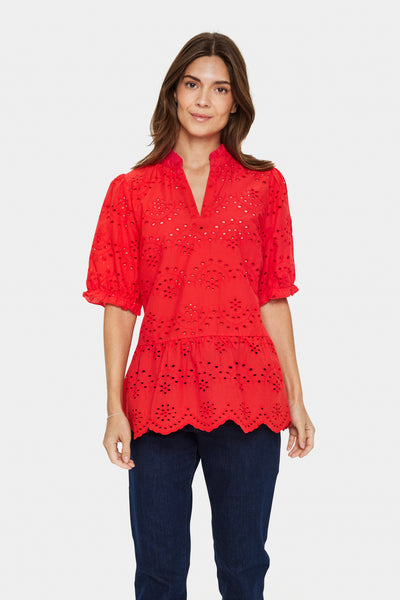 GeleksaSZ Blouse Flame Scarlet - 30511181 Thumbnail