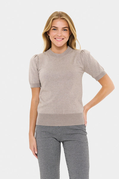 MilaSZ SS Pullover Fog Melange - 30511788 Thumbnail