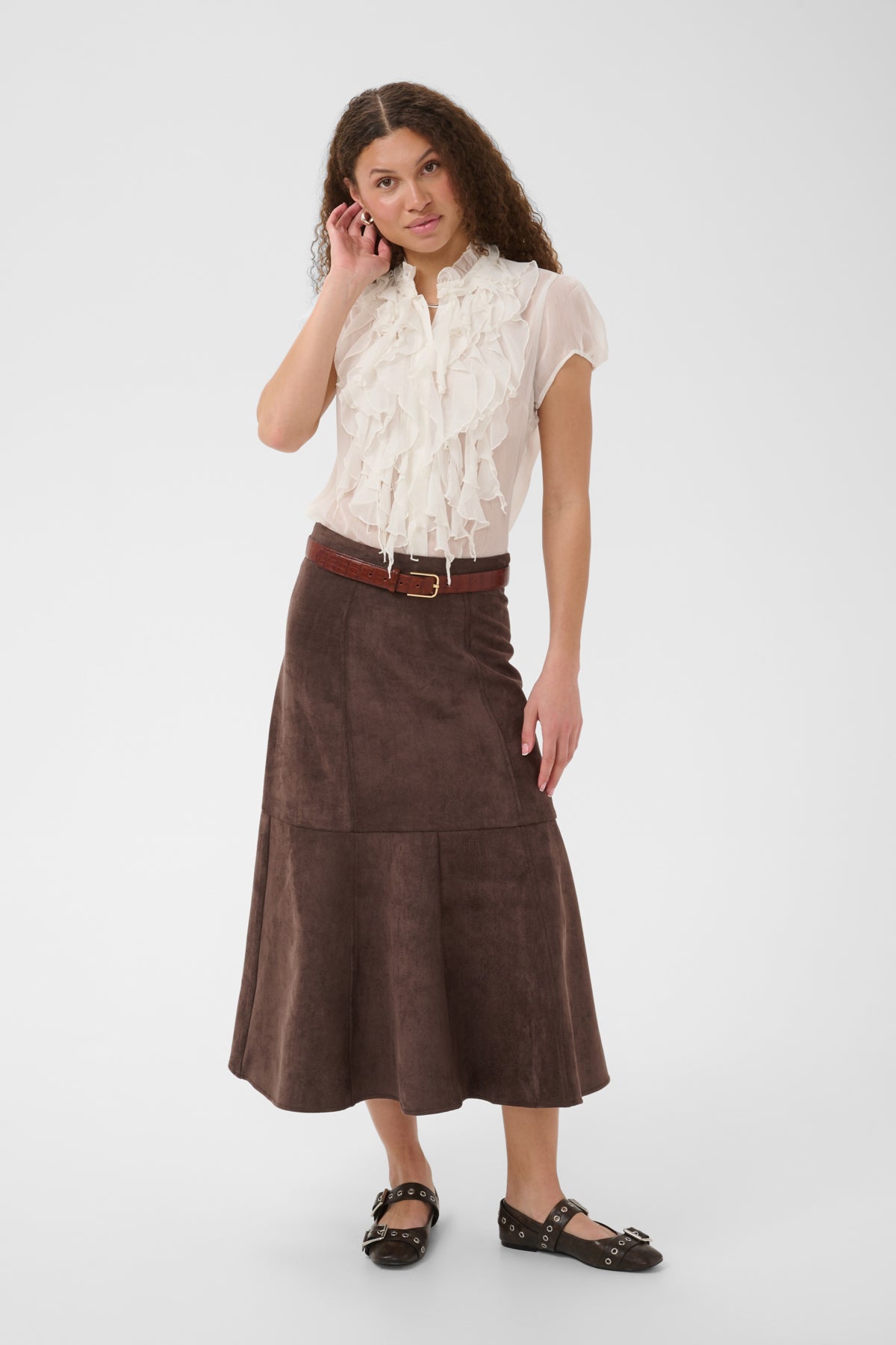 LiljaSZ Crinkle SS Shirt Ice - 30512464