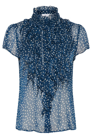 LiljaSZ Crinkle SS Shirt Titan Drea Dot - 30512464