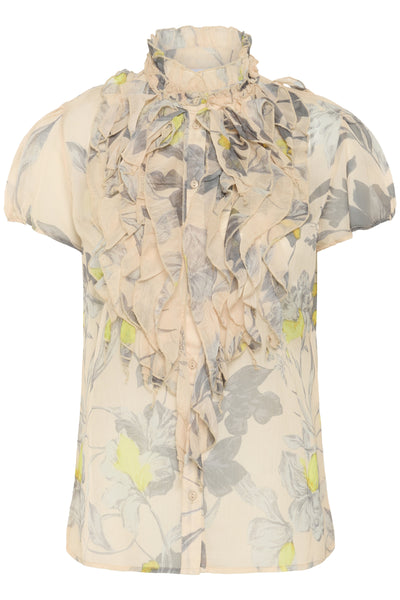 LiljaSZ Crinkle SS Shirt 30512464 Amberlight Clematis Blooms Thumbnail
